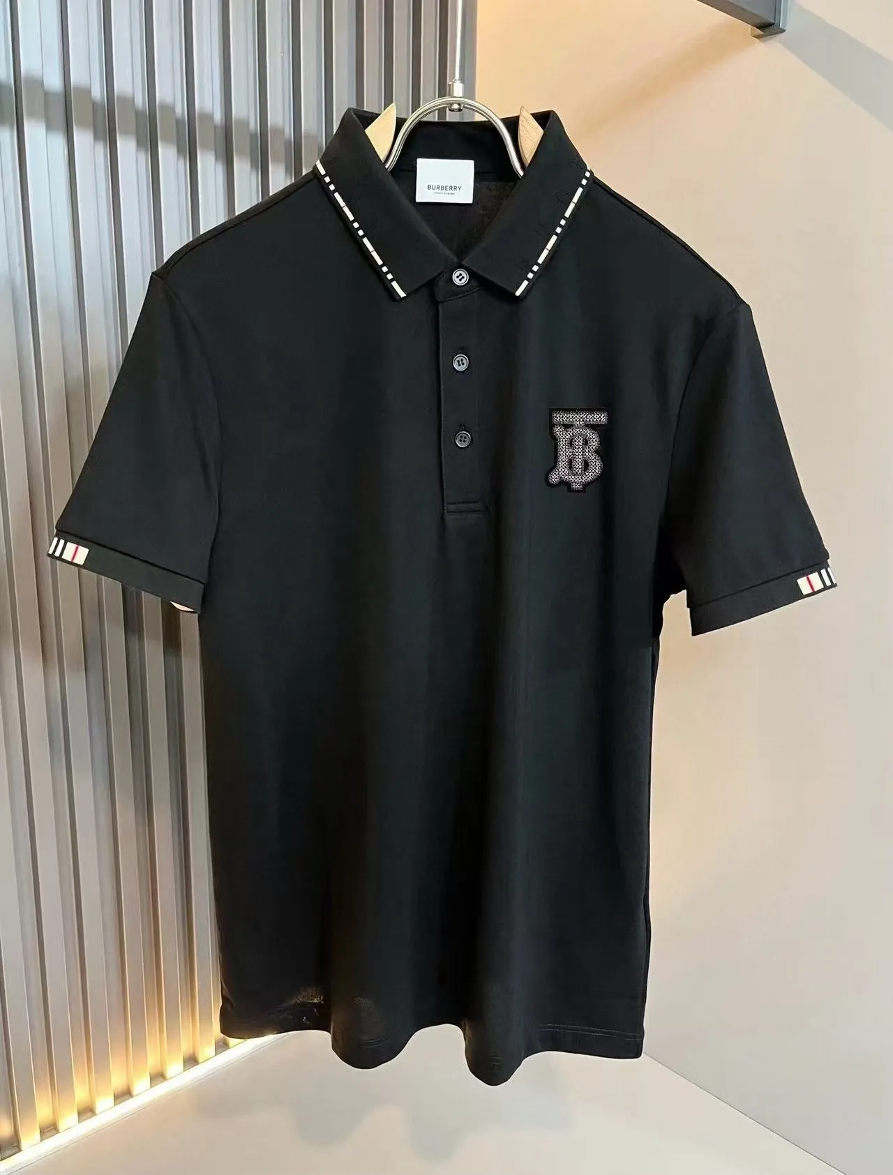 P125， Bur*erry * 2026 New Arrival Polo ， ！ , ！ ！ Breathable , ！ logo ！ ! ！ Premium .Size:M-4XL